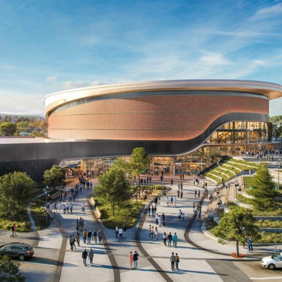 Macon Arena 01 PHOTO... Mcon arena rendering Exterior-Aerial--scaled
