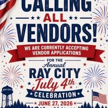 Ray City 2026 calling all vendors 4th-of-july-214x300