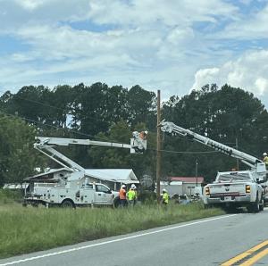 Crews at work Lakeland, GA